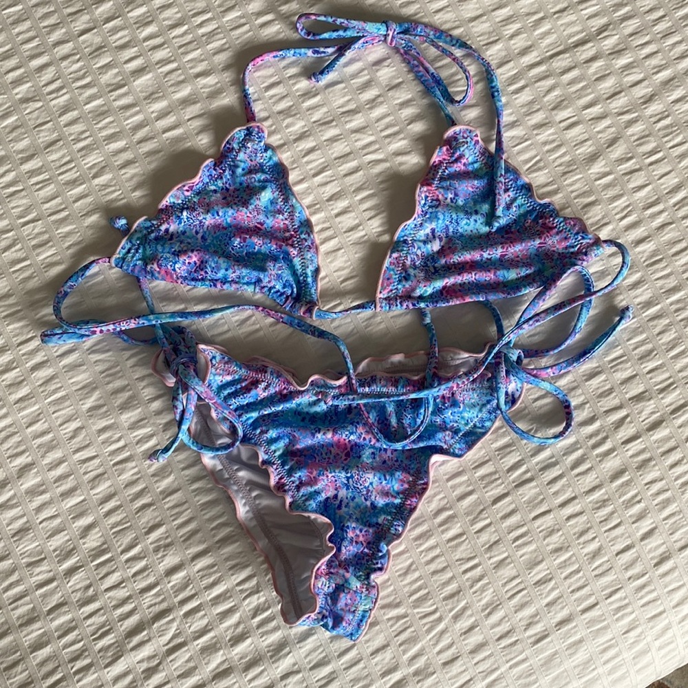 Multicoloured String Bikini